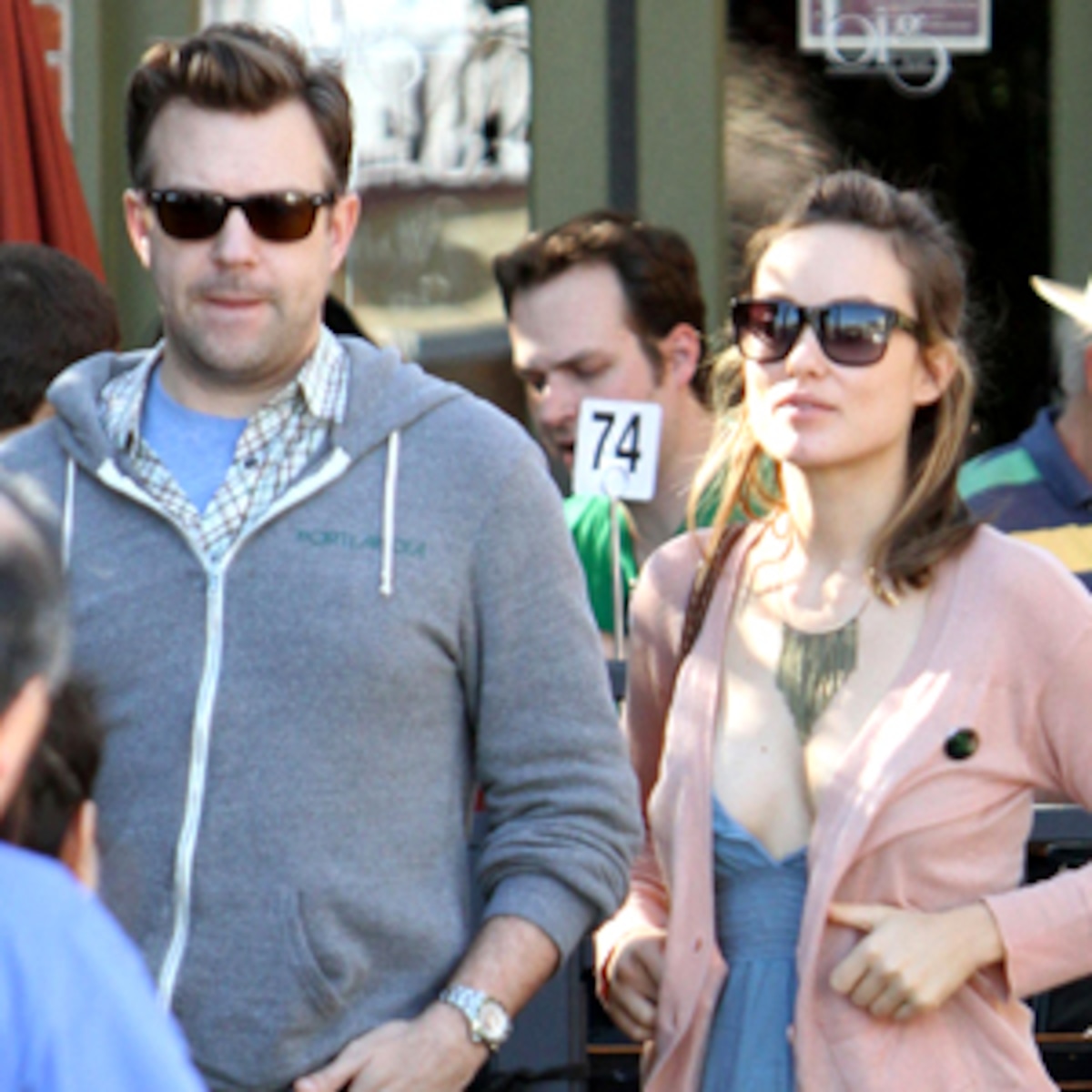 Olivia Wilde Busts Out In Skimpy Cleavage Baring Dress E Online Uk